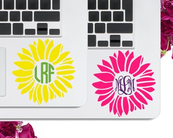 Computer Monogram Decal for Laptop, Laptop Stickers for Laptop Stickers Preppy Laptop Stickers, Decal for Laptop Monogram Decal LPMG2