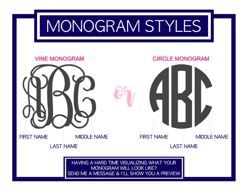 Monogram Car Decal Monogram Decal Car Decal Car Monogram Decal Car Decal Monogram Stickers Monogram Decal for Car CDMG1A image 3