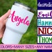 Name Decal used for labeling any hard, smooth surface such as cups, tumblers, planners, school supplies, etc. 5LN0Y 