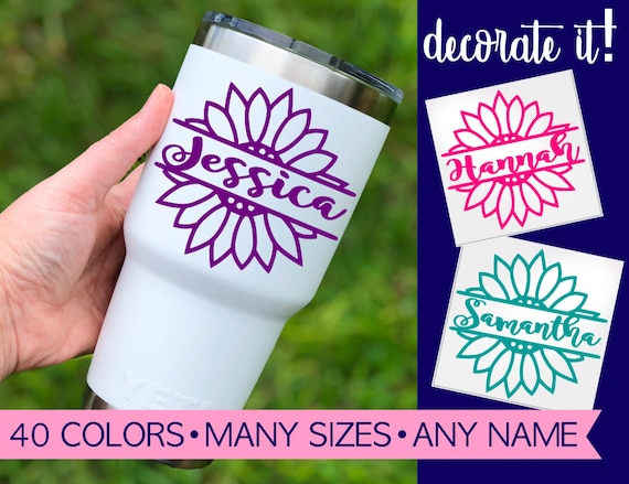 floral yeti tumbler