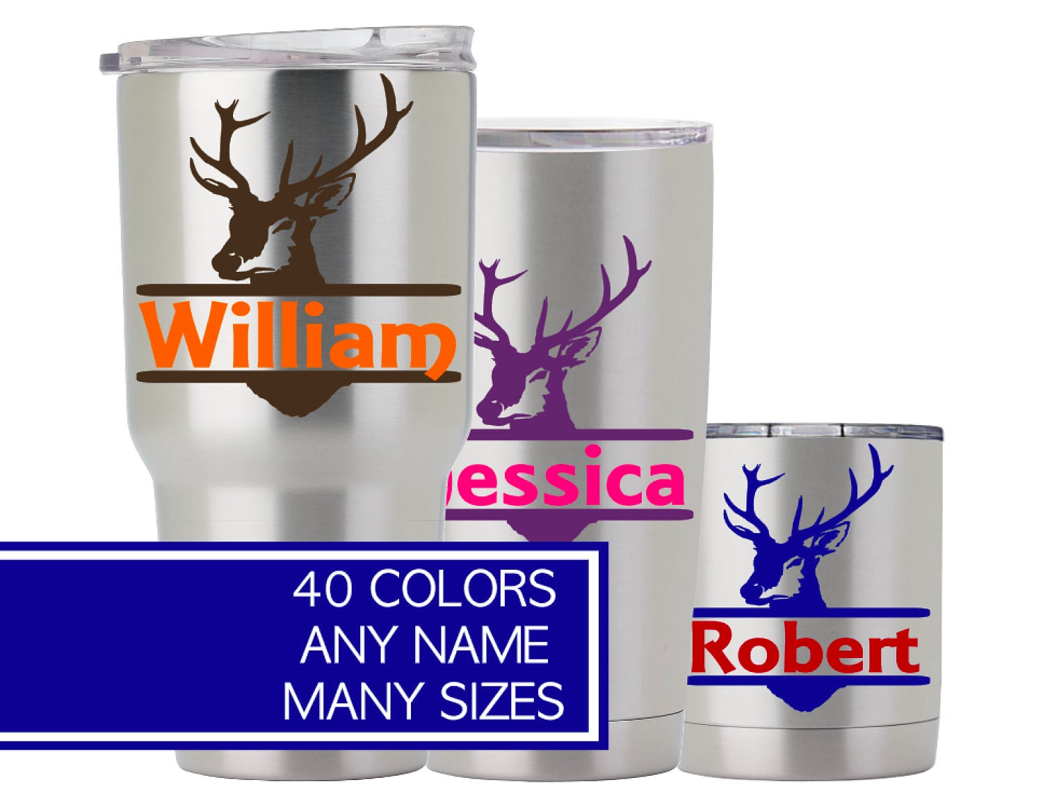 Yeti Hunting Decal Deer Decal for Yeti Deer Hunter Deer Etsy