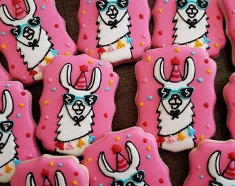 Llama Cookies Etsy Llama Cookies Etsy