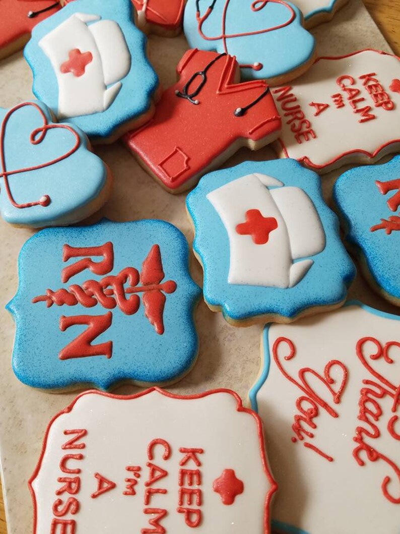 One 1 dozen Nurse cookies Etsy