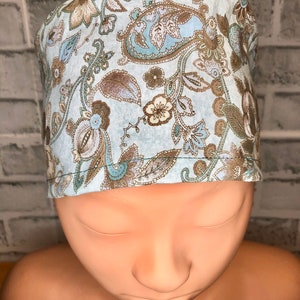 Scrub hat, scrub cap, surgical cap, surgical hat, nursing hat, chemo cap, tie in the back nursing cap