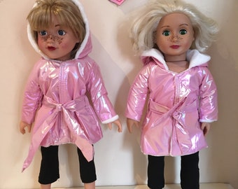 18” Dolls Clothes. Dolls Coat Outfit/ Set. Fits Our Generation / Design A Friend Dolls.