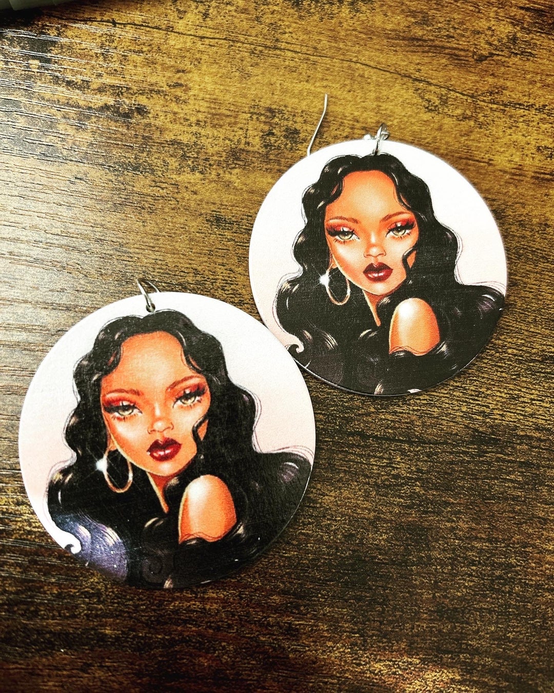 Natural Hair Earrings - Etsy