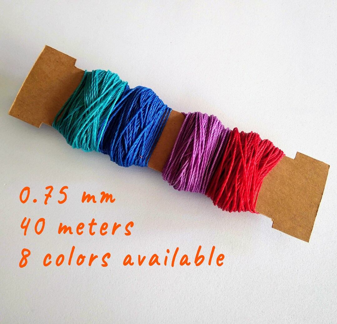 Limbas For Thread 0.75 Linhasita Thread, Waxed Polyester Thread, Macrame Waxed Cord ...