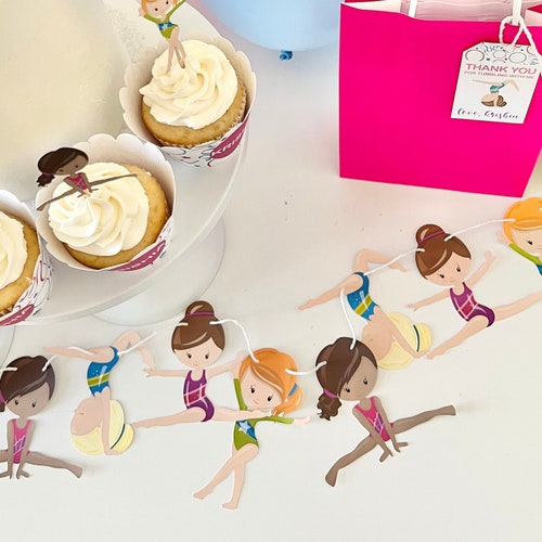 Gymnasts Garland Banner Gymnastics Athletes Birthday Etsy