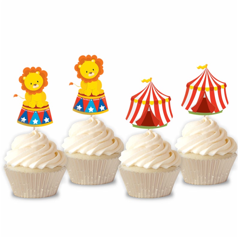 Circus Cupcake Topper, Set of 12 image 4