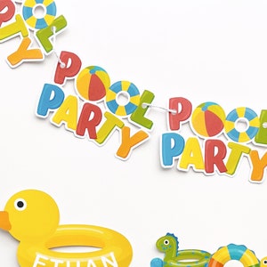 Garland, Summer, Pool, Beach, Splash Birthday Party Theme for Boys