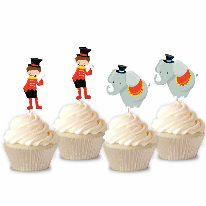 Circus Cupcake Topper, Set of 12 image 3