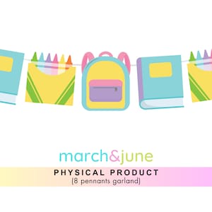 Garland, Back to School, Backpack, School Bag, Student, Teacher, Classroom