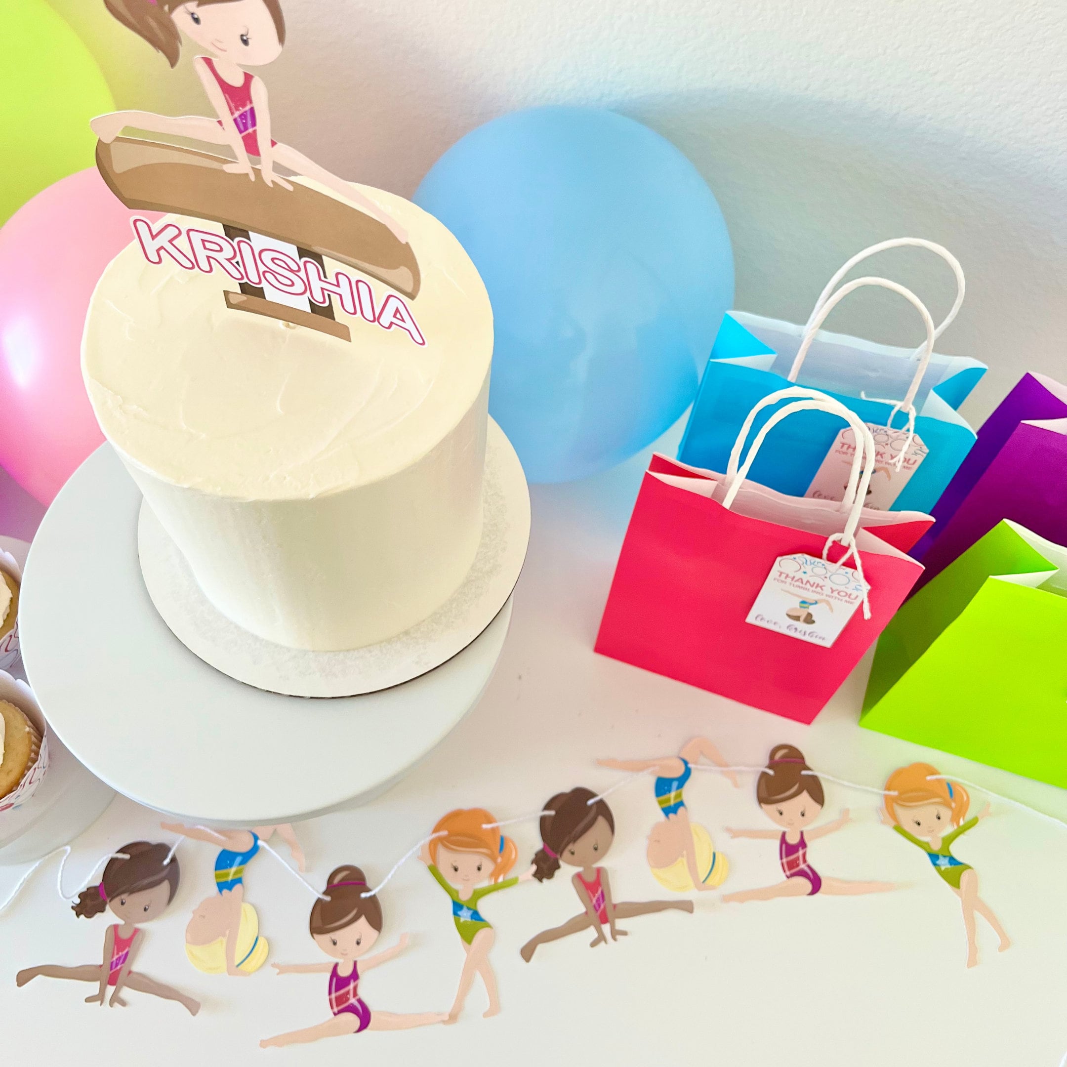 Gymnasts Garland Banner Gymnastics Athletes Birthday Etsy