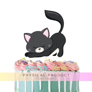 Cat Kitten Cake Topper, Meow Birthday Party, Fur, Pet, Paw Party Supplies, Party Decor