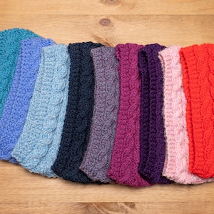 Hand Knitted Head Warmer / Head Band / Ear Muff in Aran Yarn.  Free Postage for the UK