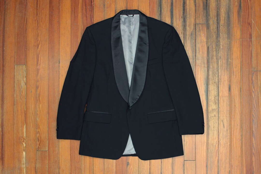 Christian Dior Tuxedo Jacket Black Tie Shawl Lapel Dinner Etsy