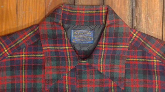 Vintage Pendleton Flannel Shirt - Red Green Blue … - image 2