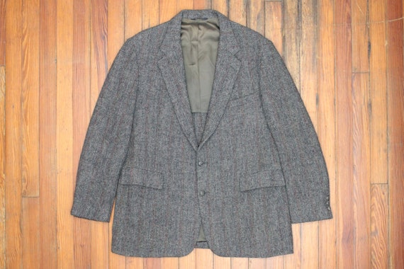 Harris Tweed Jacket in Grey Donegal Herringbone pastel - Etsy