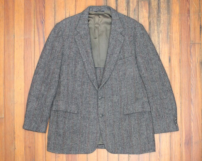 Harris Tweed Jacket in Grey Donegal Herringbone pastel - Etsy