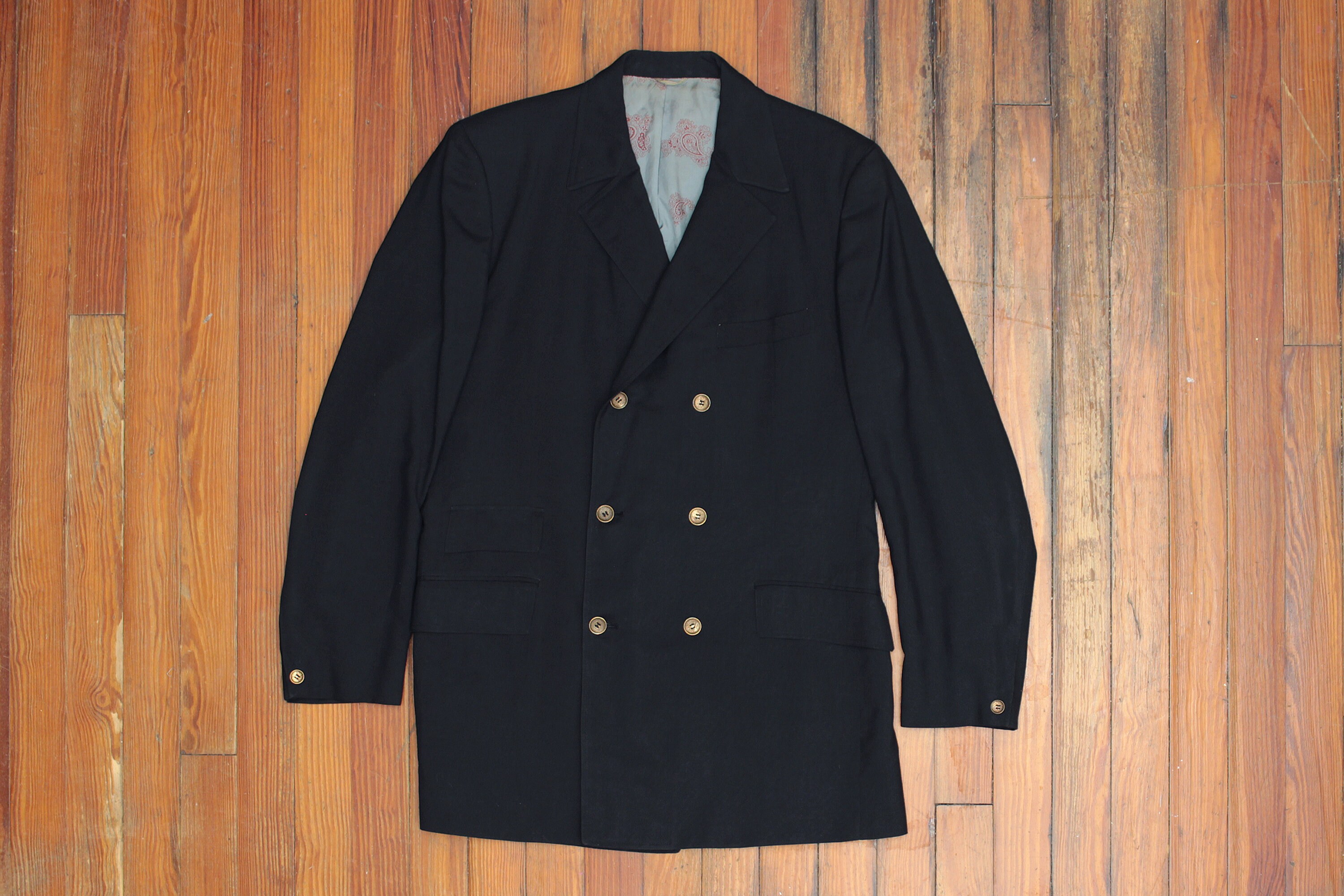 NWOT Louis Vuitton Uniforms Grey Peak Lapel Sport Coat Blazer Jacket Size  46/36
