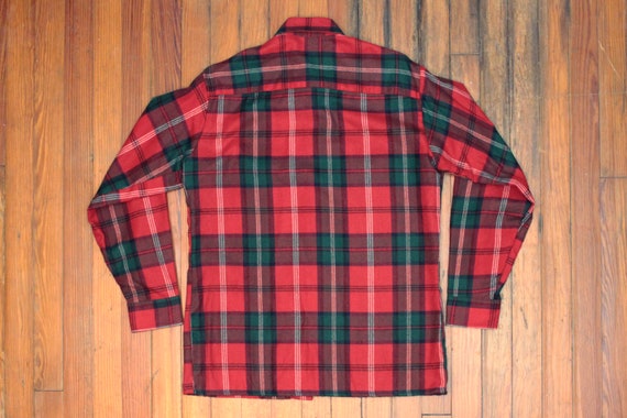 Vintage 1980's Flannel Shirt - Red Green Yellow P… - image 2