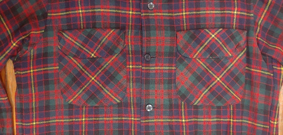 Vintage Pendleton Flannel Shirt - Red Green Blue … - image 3