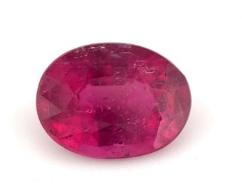 Stunning 0.93ct Oval Red Natural Rubellite Nigeria