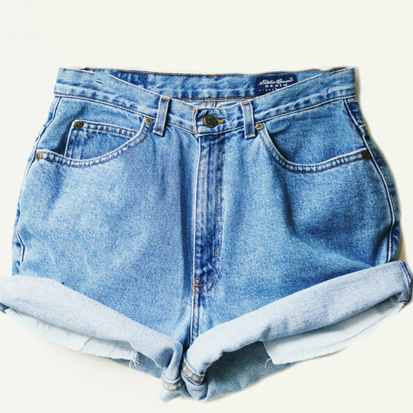 Short taille haute - Délavage moyen