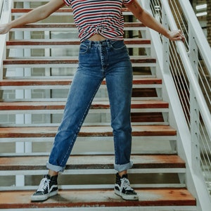 High Waisted Denim Jeans