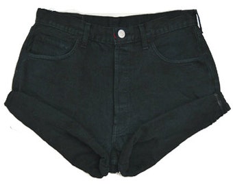 SALE - Black High Waisted Shorts