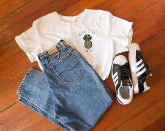 SALE - Acid Wash - High Waisted Jeans