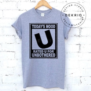 Unbothered Svg, Rated U For Unbothered Svg, Pdf Dxf Png Eps Files