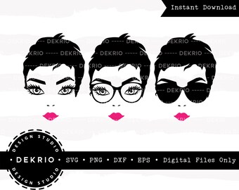 Download Short Hair Svg Etsy