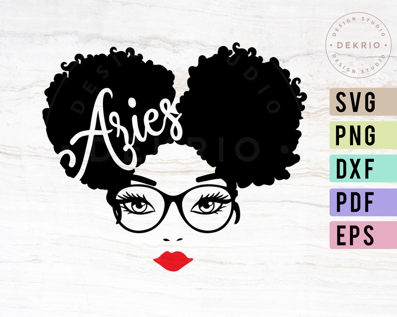 Download Aries Svg March Birthday Queens Afro Woman Zodiac Sign Svg | Etsy