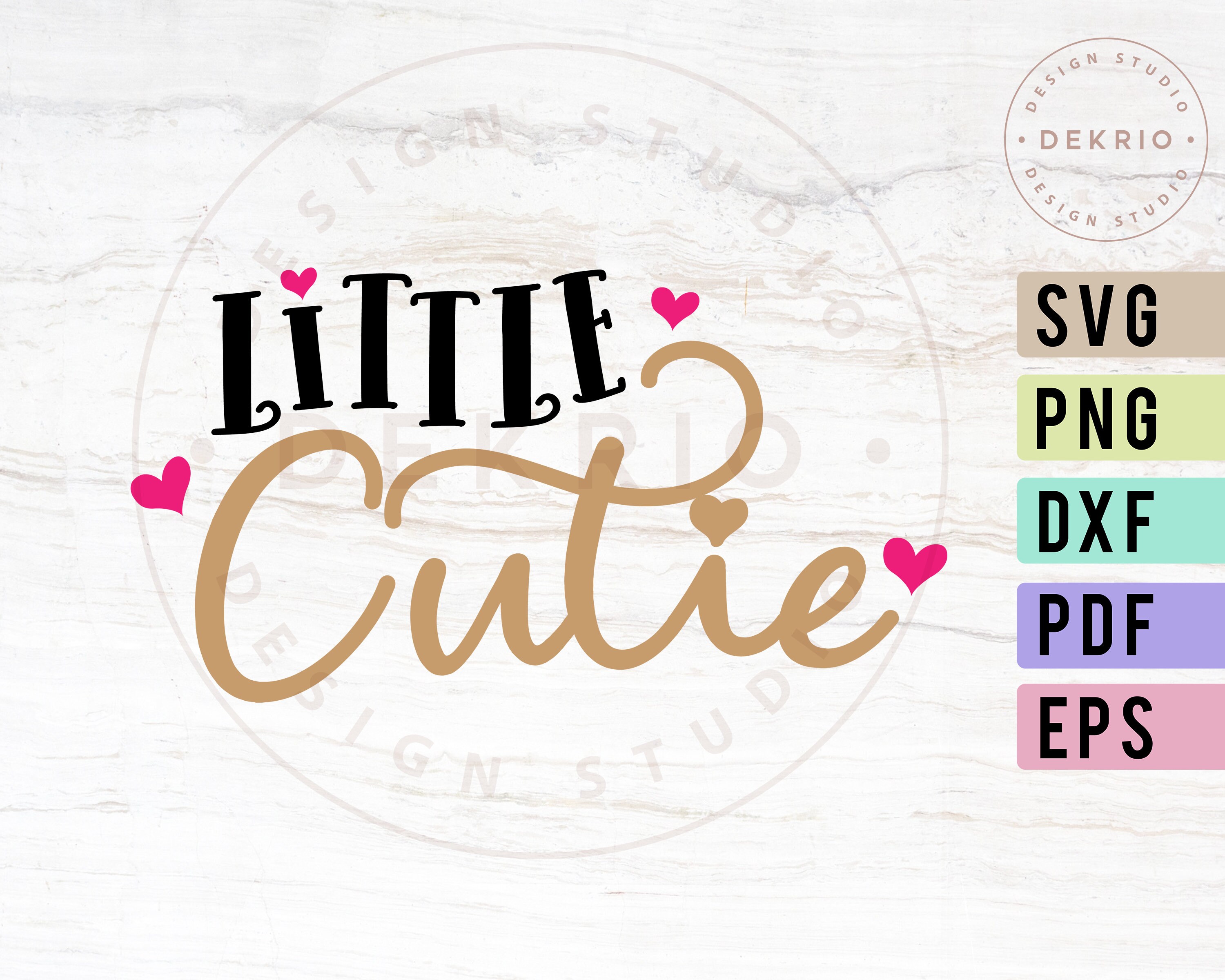 Little Cutie Svg PNG DXF PDF Eps Baby Girl Svg Quotes | Etsy
