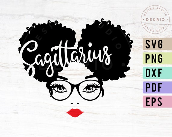 Download Sagittarius Svg November Birthday Svg Afro Woman Queen Etsy