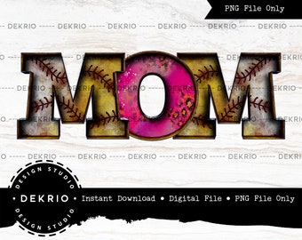 Baseball Mom PNG, Leopard Sports Mom PNG, Sublimation Printing, High Resolution (300 ppi), Transparent Background, PNG File Only