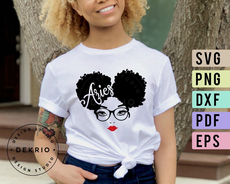 Download Aries Svg March Birthday Queens Afro Woman Zodiac Sign Svg | Etsy