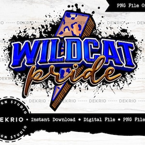 Wildcats PNG, Wildcat Pride, Game Day Spirit PNG, Sports Sublimation Design, High Resolution (300dpi), Instant Download, PNG Digital File