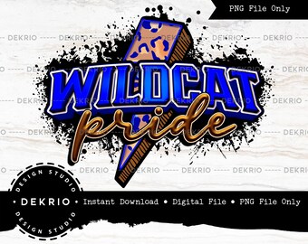 Wildcats PNG, Wildcat Pride, Game Day Spirit PNG, Sports Sublimation Design, High Resolution (300dpi), Instant Download, PNG Digital File