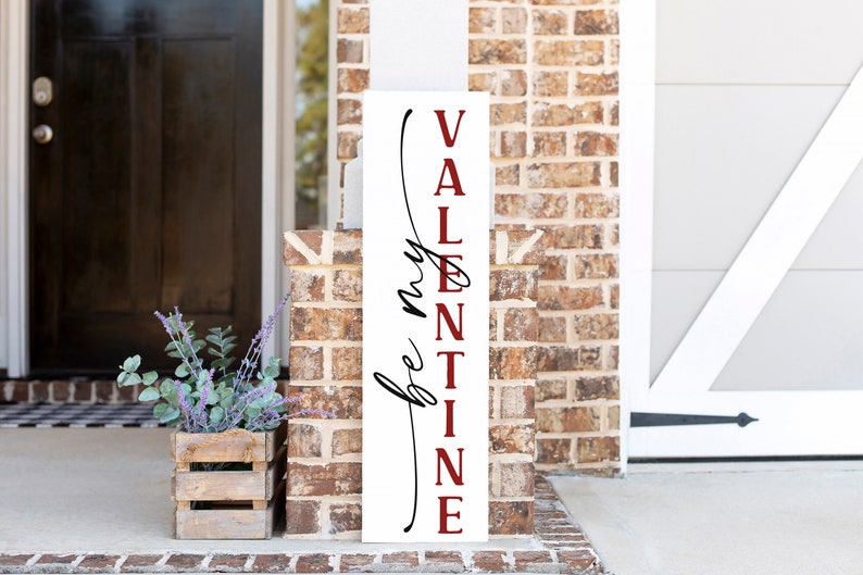 Valentine Porch Decor Valentine Day Decor Valentine Porch Sign Valentine Home Decor Outdoor Winter Decor image 4