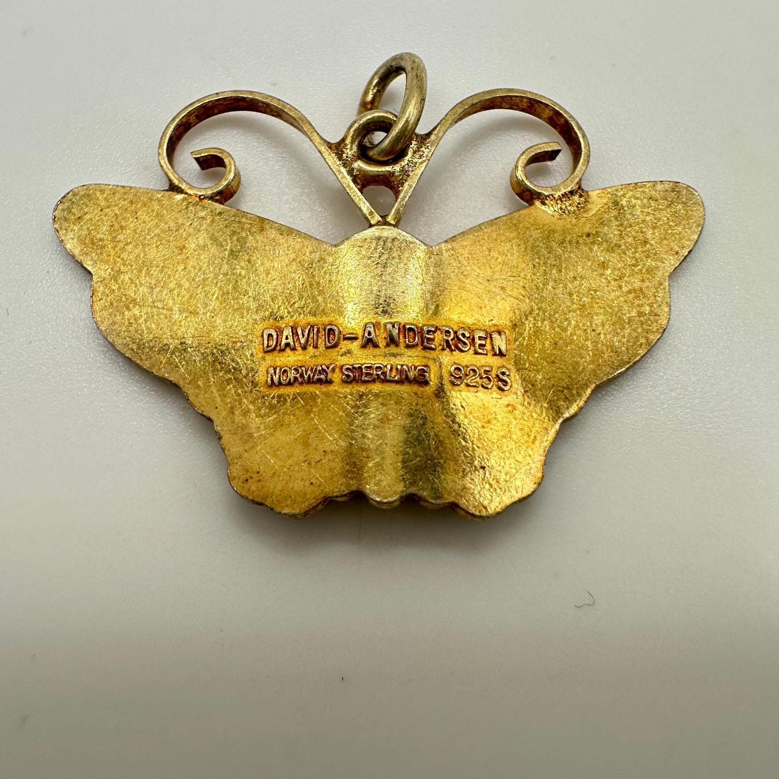 David Andersen Norwegian Sterling Silver Gold Vermeil Enamel