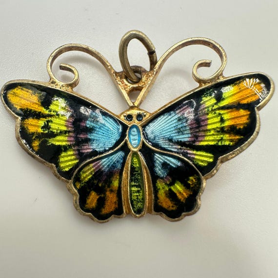 David Andersen Norwegian Sterling Silver Gold Vermeil Enamel