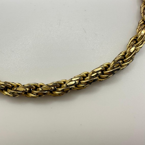 HAN Italy 925 Sterling Silver Gold Vermeil Unisex Twisted Rope