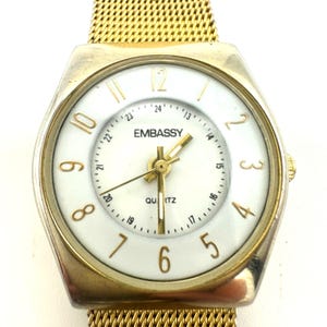 Embassy Quartz Watch with 5 Bands 1999s Fashion Watch, Embassy by Gruen Quartz Leopard Print  main image 4