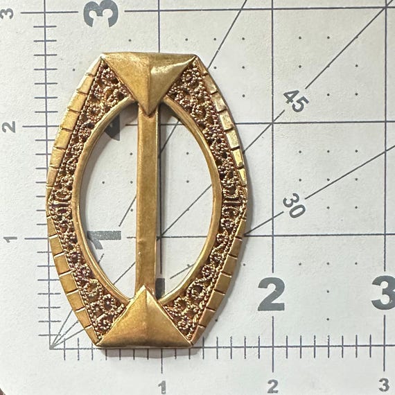 Czechoslovakia Signed Antique Art Deco 1920s Gold Tone Brass  display picture 3