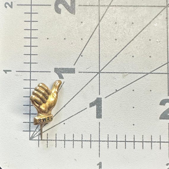 Vintage 1940s British War Relief Society gold tone th… - Gem