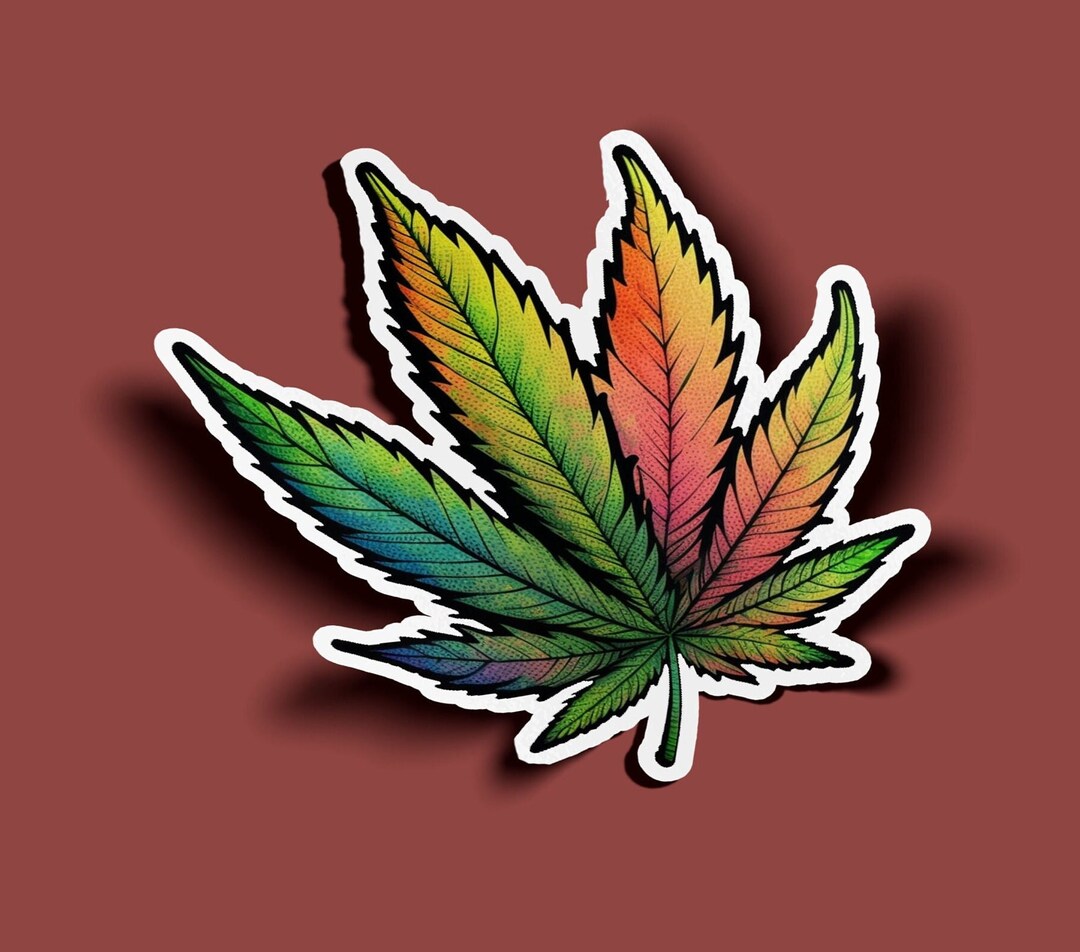 Hemp Leaf Stickers Pot Sticker 420 Sticker BOGO 2 for the Price of 1 - Etsy