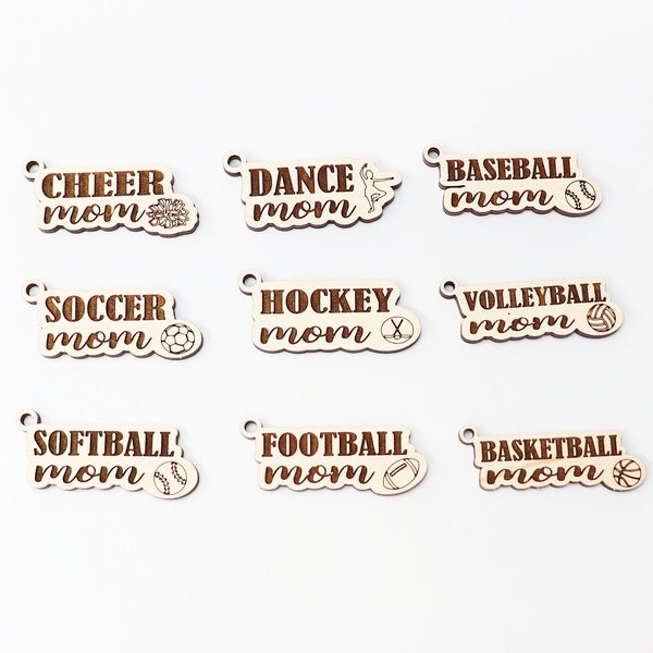 Sports Keychain blanks, wood blanks, keychain blanks