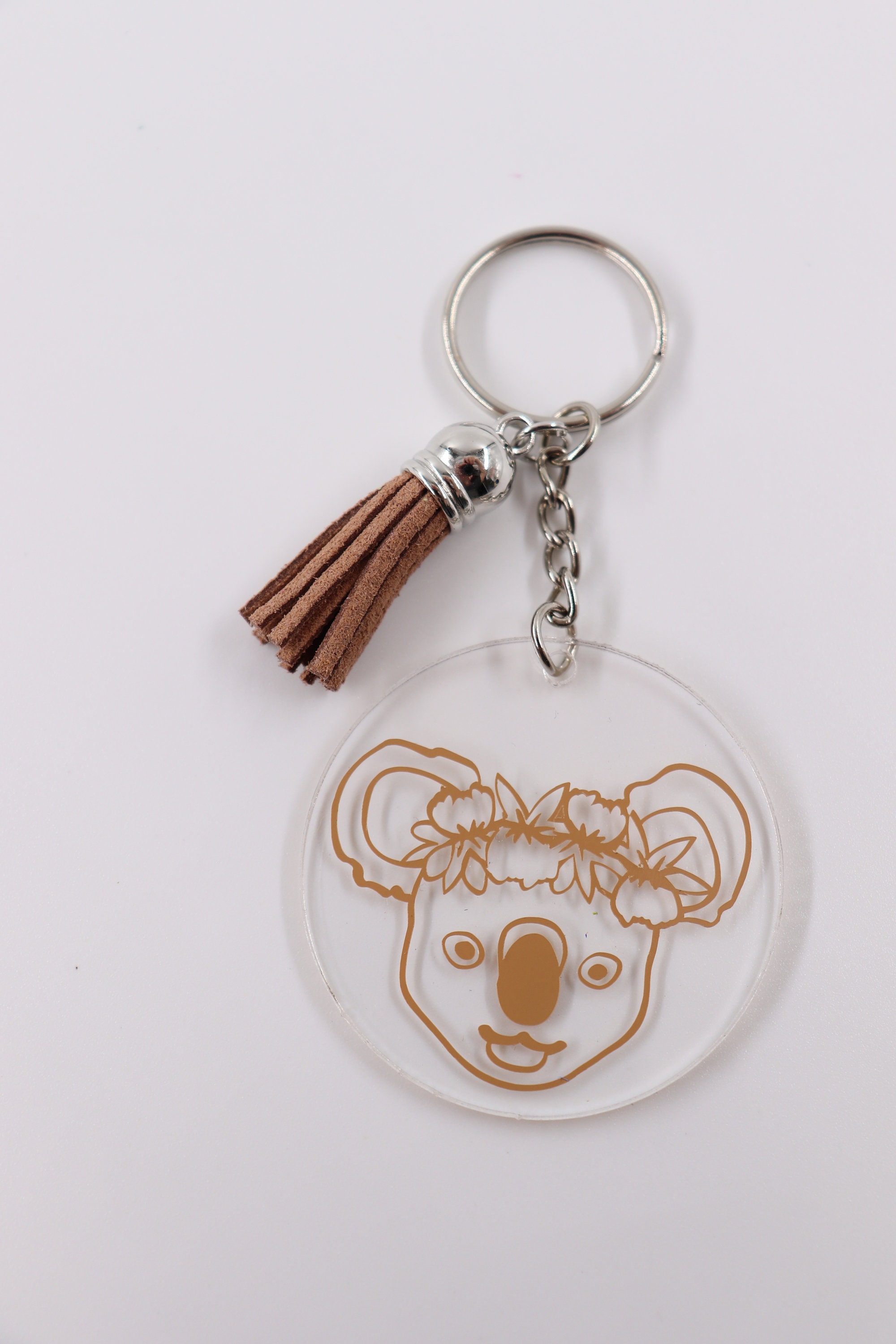 Koala keychain koala key chain round keychain Etsy